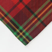 Red Black Green Cosy Plaid Fleecedecke (Ecke)