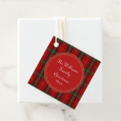 Red Black Green - Cosy Plaid Geschenkanhänger (Beispiel)