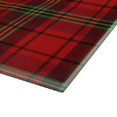 Red Black Green Cosy Plaid Schneidebrett (Ecke)