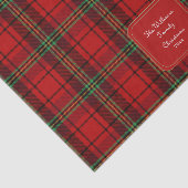 Red Black Green Cosy Plaid Seidenpapier (Ausschnitt)