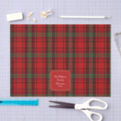 Red Black Green Cosy Plaid Seidenpapier (Handwerk)
