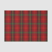 Red Black Green Cosy Plaid Seidenpapier (Vorderseite)