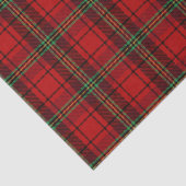 Red Black Green Cosy Plaid Seidenpapier (Ausschnitt)