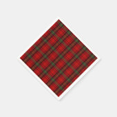 Red Black Green Cosy Plaid Serviette (Ecke)
