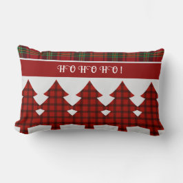 Red Black Green Cosy Tartan Lendenkissen