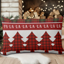 Red Black Green Cosy Tartan Lendenkissen