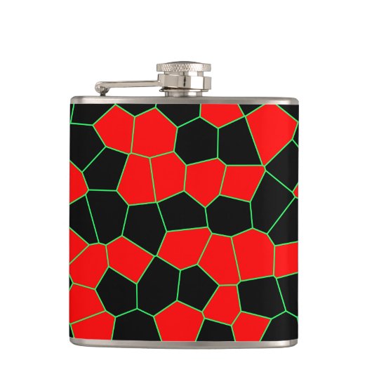 Red Black Green Flachmann (Vorderseite)