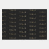 Red Black Green Geschenkpapier Set (Vorderseite 2)