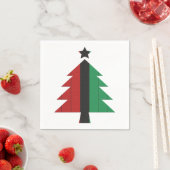 Red Black Green Kinara Christmas Tree Kwanzaa Serviette (Beispiel)