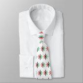 Red Black Green Snowflake Muster Kwanzaa Krawatte (Gebunden)