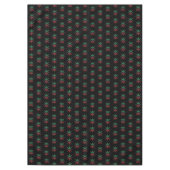 Red Black Green Snowflakes Pattern Kwanzaa Tablecl Tischdecke (Vorderseite)