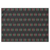 Red Black Green Snowflakes Pattern Kwanzaa Tischdecke (Vorderseite (Horizontal))