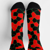 Red Black Green Socken (Oben)