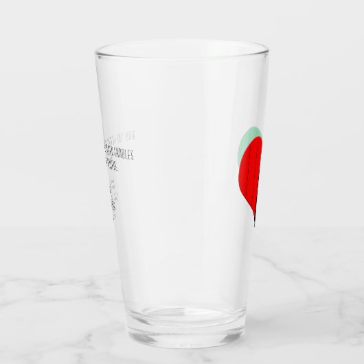 Red Black Green Striart Happy Kwanzaa Glas (Rechts)