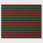 Red Black Green Stripes Pan African Geschenkpapier (Flach)