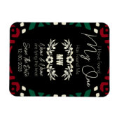 Red Black Green Tribal African Save the Date Magnet (Horizontal)