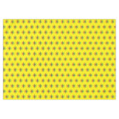 Red Black Green Yellow Snowflakes Pattern Kwanzaa Tischdecke (Vorderseite (Horizontal))