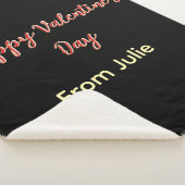 Red black happy Valentine's day from name stylish  Sherpadecke (3/4)