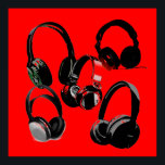 Red Black Headphone Silhouetten Pop Art Poster<br><div class="desc">Hip Hop,  R&B,  Rock,  Heavy Metal,  Techno,  Punk,  Rap,  Classic,  African American,  Jazz... . Wir Liebe,  wir Liebe hören CDs,  Radio. Genießen Sie das Betrachten von Videoklippen,  Mixen,  Remixen,  Covers.</div>