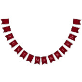 Red Black Heart Wedding Gothic Wimpelkette (Alle)