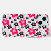 Red Black Hibisken Abstrakte Blume iPhone iPad cas Case-Mate iPhone Hülle (Rückseite (Horizontal))