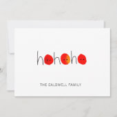 Red & Black Ho Ho Ho Nose Weihnachten (Vorderseite)