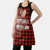 Red Black Kariert 8 Foto Collage Geschenk Personal Schürze (InSitu)