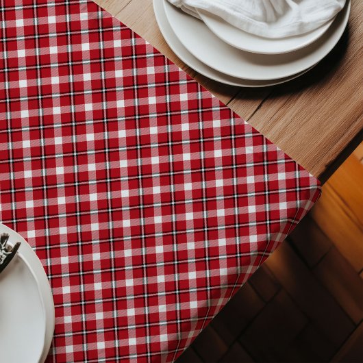 Red Black Kariert Runner Lumberjack Table Accent Großer Tischläufer