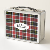 Red Black Kariert Stainless Lunchbox (Vorderseite)