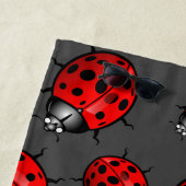 Red Black Ladybug Beach Handtuch (Beispiel)