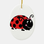 Red Black Ladybug Keramik Ornament (Vorne)