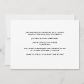 Red Black Law School Abschluss Foto Ankündigung (Rückseite)