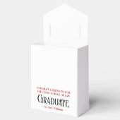 Red Black Law School Custom Graduation Party Geschenkschachtel (Geöffnet)