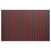 Red Black Liebe Herz Gemustert Stoff (Fat Quarter (45,7 x 55,9 cm))