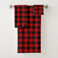 Red Black Lumberjack Kariert