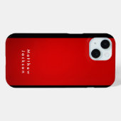 Red Black Modern Schlicht Beruflich Case-Mate iPhone Hülle (Rückseite (Horizontal))
