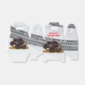 Red Black Monster Truck Birthday Party Geschenkschachtel (Ungefaltet)