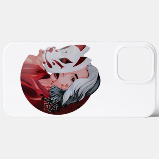 Red Black Mujina Illustration iPhone 13 Pro Hüllen (Rückseite (Horizontal))