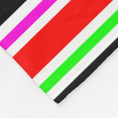 Red Black Multi-Colors Stripes Fleecedecke (Ecke)