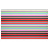 Red Black Multi-Farb Streifen Muster Textil Stoff (Yard (91,4 cm))