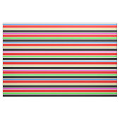 Red Black Multi-Farb Streifen Muster Textil Stoff (Fat Quarter (45,7 x 55,9 cm))