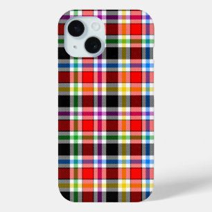 Red Black Multicolor Flannel Kariertes Tartan-Desi Case-Mate iPhone Hülle