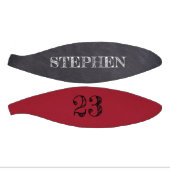 RED Black Number Chalkboard-Ätzung mit Namen Mini Basketball (Panele)