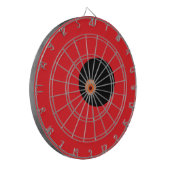 Red Black Offset Dartscheibe (Vorderseite Links)
