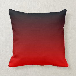 Red Black Ombre Kissen