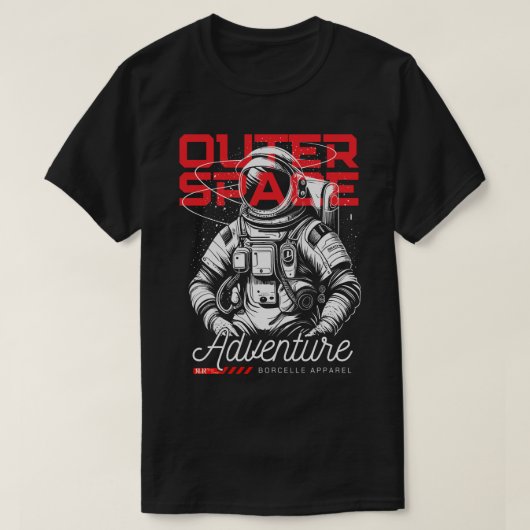 Red & Black Outerspace Vision T-Shirt (Design vorne)