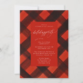 Red Black Paint Plantage Weihnachtsfeier Einladung (Vorderseite)