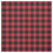 Red & Black Plaid Gingham Stoff (Muster)