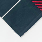 Red & Black Plaid Personalized Name Fleecedecke (Ecke)