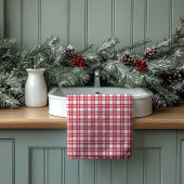 Red Black Plaid Towels Housewarming Gift Idea Badhandtuch Set